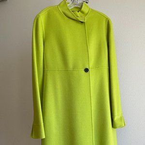 Vintage Linda Allard for Ellen Tracy 60's Vibe Lime Green Wool Coat